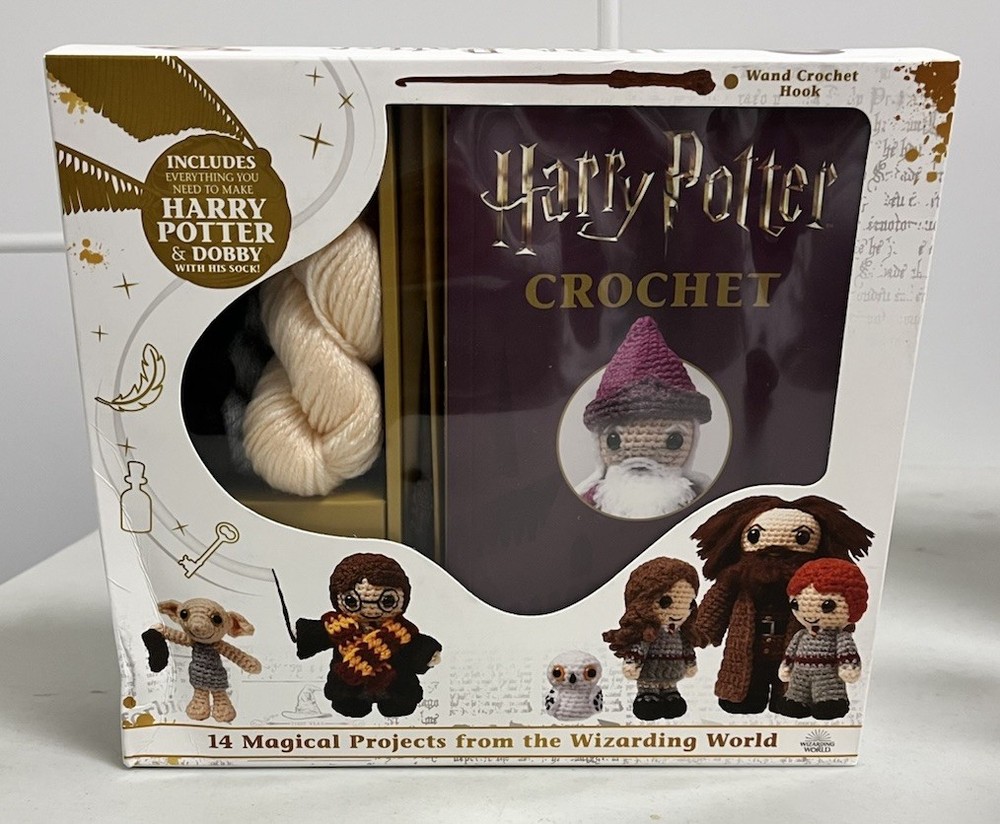 Harry Potter Crochet Kit With Wand Crochet Hook LIKE NEW
