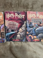 Harry Potter 5 Book Set 1-4, 6-7 Slightly Creased Slightly Withered