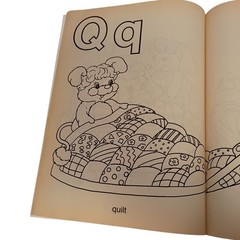 Vintage 1986 Popples’ ABC Coloring Book -Happy House 1 Page Has An Ink Spot
