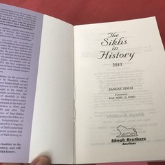 The Sikhs In History 7th Edition (2010) Sangat Singh Paperback