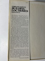 Complete Guide to Building Log Homes: Over 840 illustrations – (HARDCOVER)