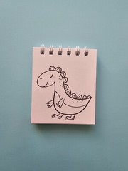 Dino and Dragons Mini Coloring Book for kids and Adults. Mini Coloring Books