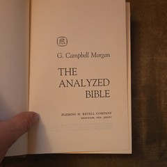 g campbell morgan the analyzed bible hc w/ dust jacket fleming h revell 1964