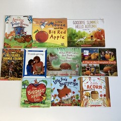 Thanksgiving Holiday Pumpkin Day Care Preschool Kindergarten 10 Book Lot