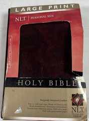 Holy Bible New Living Translation Tyndale Red Letter Personal Size LARGE PRINT