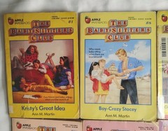 Vintage Babysitter Club Paperback Books Lot Of 13 Ann Martin Apple Fiction