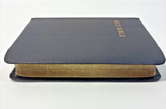 Vintage Compact Cambridge HTF Hand Grained Morocco Leather Concordance KJV Bible