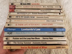 YOUNG ADULT Female Interest 12 PAPERBACK BOOK Lot Retro 80s JEANNETTE EYERLY