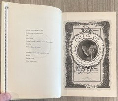 SIGNED (Wicked) OUT OF OZ by Gregory Maguire 1st Edition 1st Printing 2011 HCDJ