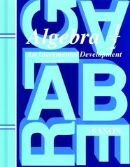 Saxon Algebra 1/2, 3rd Edition: Student Edition 2004 – Hardcover – NEW