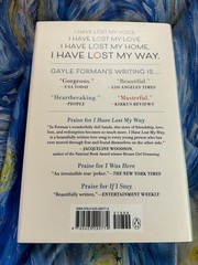 I HAVE LOST MY WAY GAYLE FORMAN HARDCOVER BRAND NEW ***FREE SHIPPING***