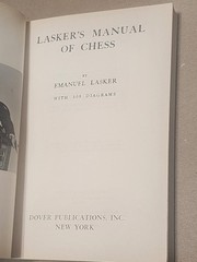Lasker’s Manual of Chess Paperback Book 1960 by Emanuel Lasker 349 Pages