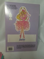 Vtg Golden BARBIE Sticker Fun Coloring Book, Coloring Fun, #2135-13 1990 Mattel