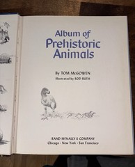 Collectible 1974 1st Edition Book: Album Of Prehistoric Animals By: Tom McGowen