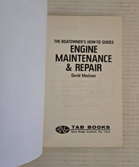 Engine Maintenance & Repair by David Maclean Book Boating Boat Owner