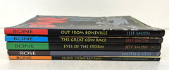 Lot Of 5~Jeff Smith Softcovers~Bone-First Trilogy~Rose~Stupid,Stupid Rat-Tails