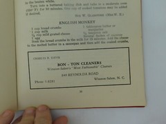 What’s Cookin’? 1948 1st ED. Winston-Salem Woman’s Club Cookbook