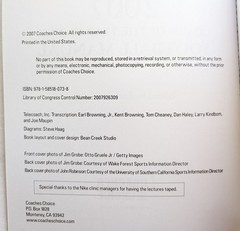 2007 Coach of the Year Clinics Football Manual Coaching Book