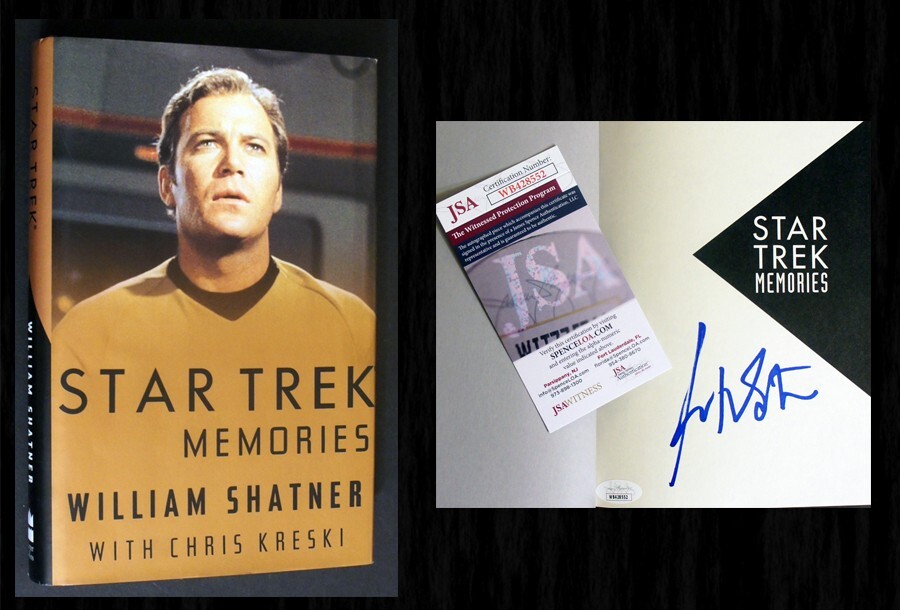 WILLIAM SHATNER SIGNED & **JSA Certified** – STAR TREK MEMORIES 1st Edition!
