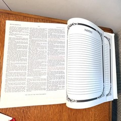 Holy Bible King James Version Our Family Bible 1971 White & Gold 11.5” Vintage