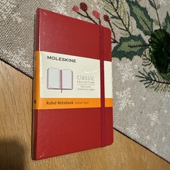 Moleskine Ruled Notebook, Hard Cover, 3.5″ x 5.5″ 192 Lined Pages Red