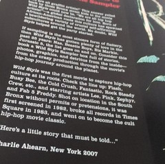 Wild Style The Sampler Hardcover Book Charlie Ahearn Fab 5 Freddy Kool Hip Hop