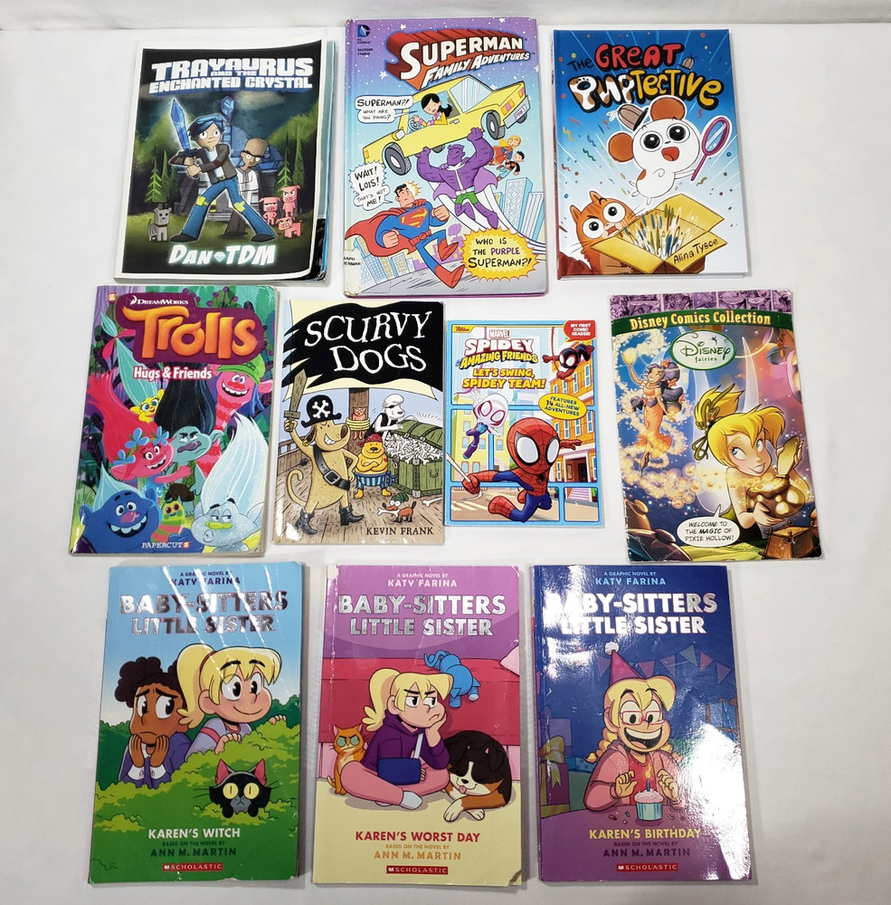 Graphic Novels For Kids Lot Of 10 Books 3rd 4th 5th Grade Classroom Library Set