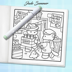 Cozy Eras 2: Cute Coloring Book for Adults and Teens with Charming Characters an