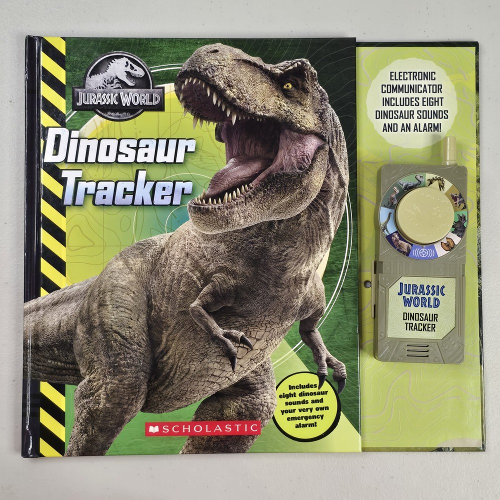 Scholastic Jurassic World Dinosaur Trainer HandBook Rare WORKS MAKES SOUNDS ROAR