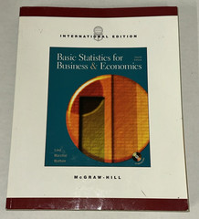 Basic Statistics for Business and Economics International Edition Textbook Lind