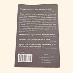 Kurt Cobain Nirvana Book Bundle Heavier Than Heaven The Chosen Rejects Paperback
