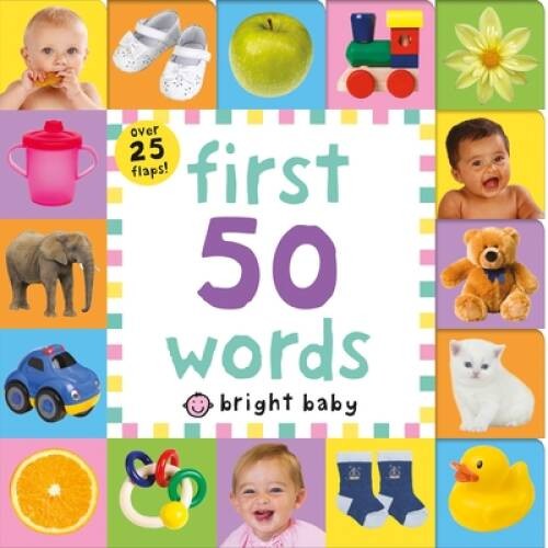 Lift-the-Flap Tab: First 50 Words (Lift-the-Flap Tab Books) – Board book – GOOD