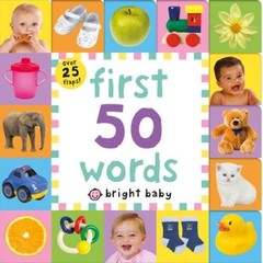 Lift-the-Flap Tab: First 50 Words (Lift-the-Flap Tab Books) – Board book – GOOD