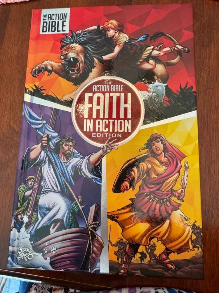 The Action Bible: Faith in Action Edition – hardcover Cariello, Sergio