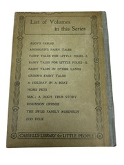 Andersen’s Fairy Tales Cassell’s Library for Little People Book IV Vintage