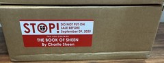 ( 1 case) The Book of Sheen: A Memoir by Charlie Sheen Hardcover Book