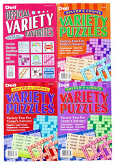 NEW Lot 4 Penny Press Dell Variety Solver’s Choice & Official Puzzle Books