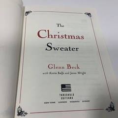 The Christmas Sweater by Glenn Beck 2008 Signed 1st Edition Autographed HC DJ
