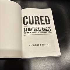 CURED: 81 Natural Cures Nutrition & Healing Paperback Book 2019