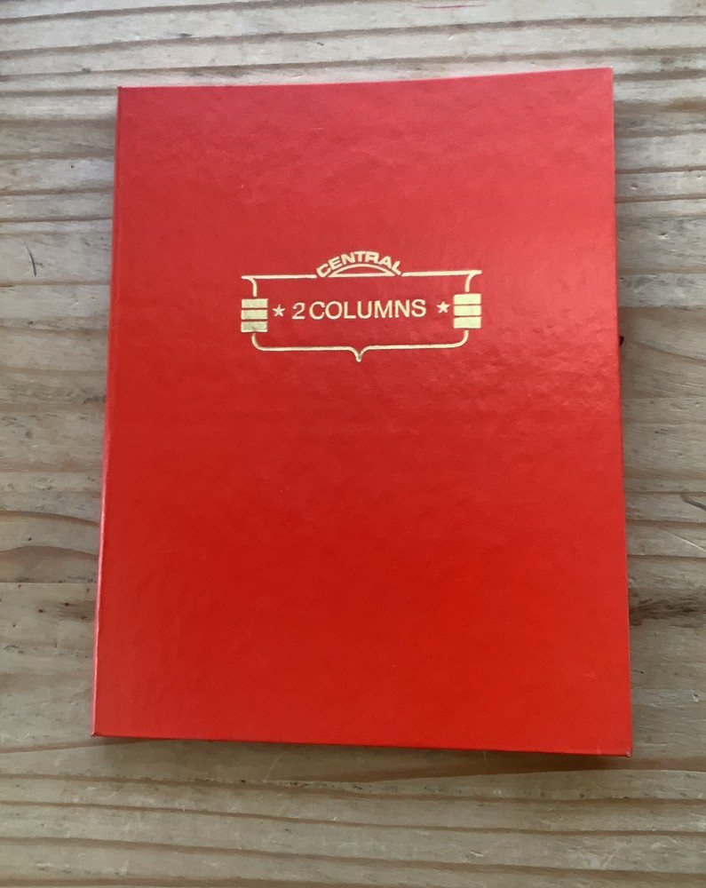 Central 2 Columns 9 1/4” * 7 1/4” Hardcover Bond Paper