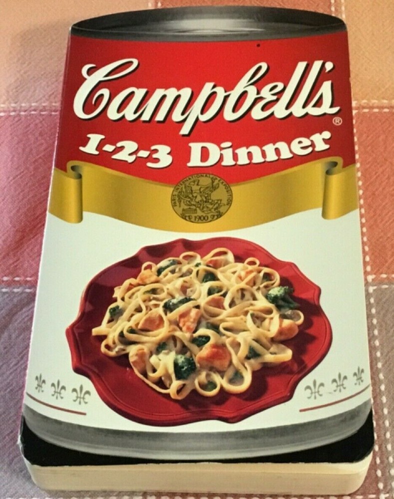 Campbell’s 1-2-3 Dinner Soup Can Shaped Cookbook Recipes