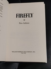 Piers Anthony Firefly William Morrow Hardcover Very Good+ Condition