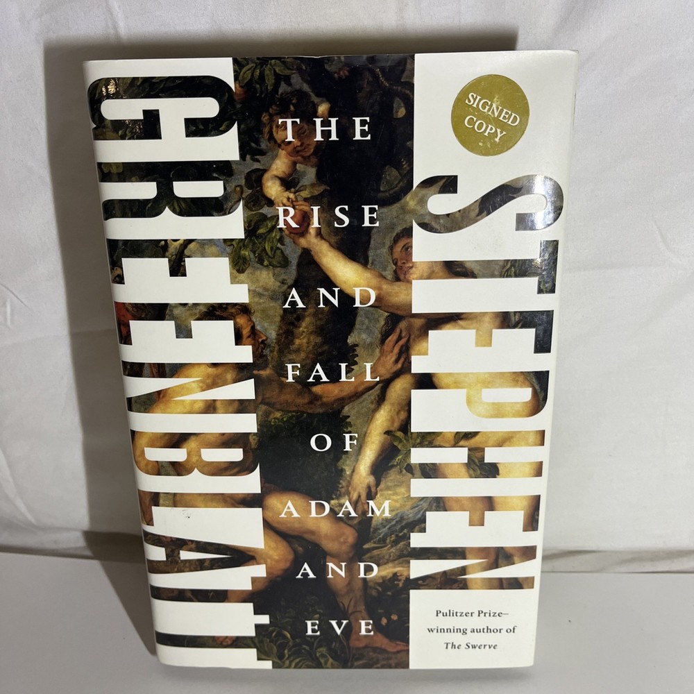 Stephen Greenblatt SIGNED Rise and Fall of Adam and Eve 1st print LN HC FREE SH