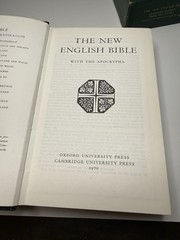 Oxford Cambridge NEB New English Bible Leatherex Apocrypha Bevelled Boards 65A