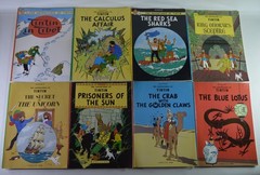 Lot of 17 The Adventures of Tintin by Herge Paperback Books 1970s 80s Vintage
