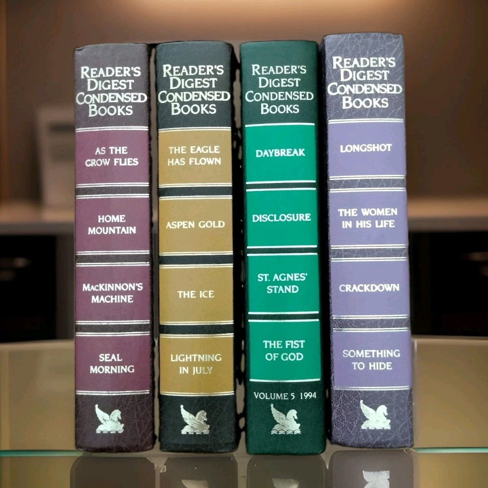 Reader’s Digest Condensed Books HC Lot 4 Like New