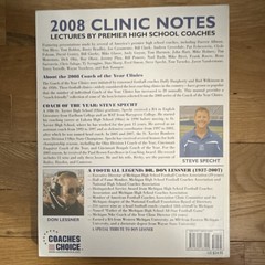 Coaches Choice 2008 Coach of the Year Clinic Notes Earl Browning Paperback Foot…