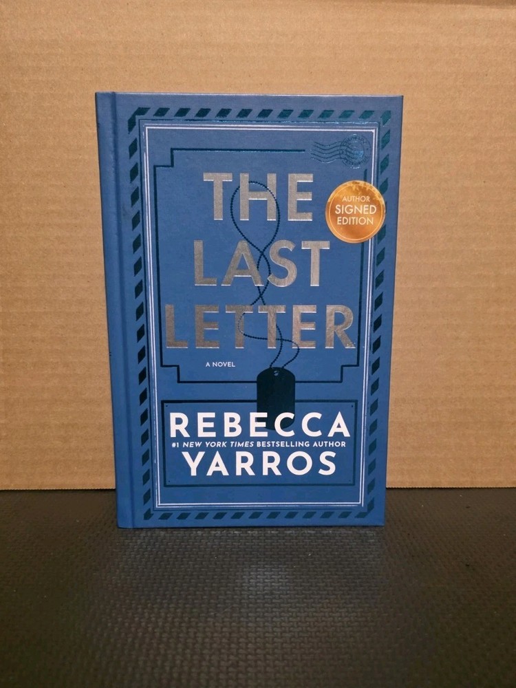 REBECCA YARROS The Last Letter SIGNED Autographed Deluxe 1st Edition Hardcover