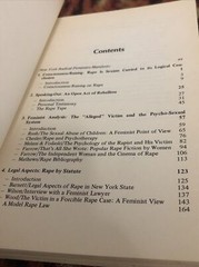 Rape The First Sourcebook for Women By New York Radical Feminists 1st Edition