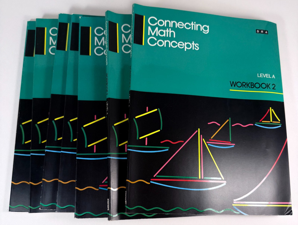 SRA 1992 Connecting Math Concepts Level A Workbook Lot of 7 0574156240